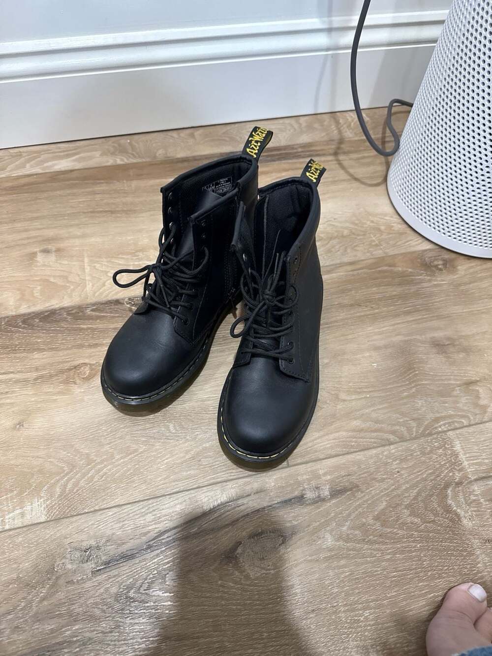 Dr. Martens 1460 J Junior Black Lace-Up Boots Size US 4M/5L